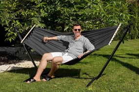 Hojdacia sieť Lecco so stojanom - grafitová