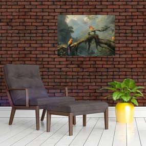 Sklenený obraz - Tropický les (70x50 cm)