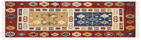 Vlnený kelímový koberec 80 x 300 cm viacfarebný VOSKEHAT Beliani