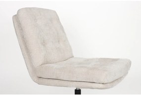 Krémové otočné kreslo Kai – White Label