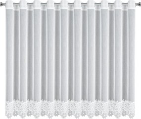 ZÁCLONA NA KRÚŽKOCH ARTEMIDA 350X145 CM BIELA