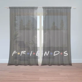 Sablio Záclony Seriál Priatelia FRIENDS Bozk: 2ks 150x250cm