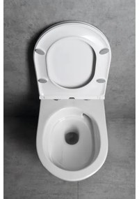 Bruckner - Závesné WC Vortex Rimless FULDA keramika/biela