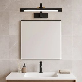 LED kúpeľňové osvetlenie na zrkadlo VINCI LED/12W/230V 40 cm IP44 čierna
