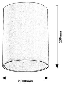 Rabalux 7819 - Vonkajšie bodové svietidlo ZOMBOR 1xGU10/35W/230V okrúhly IP54