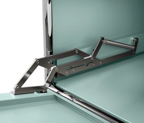 Kovová komoda »CN3« s 2 výklopnými priečinkami, šalviová