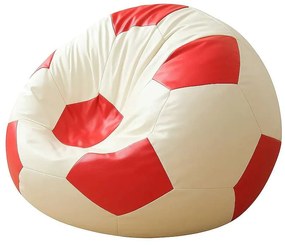 Sedaci vak Futbalos (červená + biela). Akcia -14%. Vlastná spoľahlivá doprava až k Vám domov. 1127398