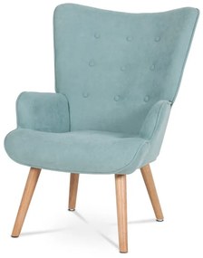 BONTEC Kreslo ušiak, modrá látka, AK-302 BLUE2 Farba: Šedá