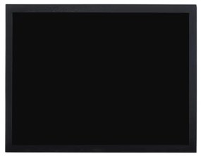 Toptabule.sk TBNMBR-1 Čierna tabuľa na magnetky v drevenom čiernom ráme 60x40cm