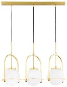 Jupiter 1917 - Závesný luster ROSSO na lankách 3xE27/15W/230V zlatý