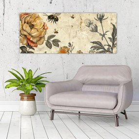 Obraz - Včelia lúka (120x50 cm)