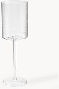 Ručne fúkané poháre na červené víno Limon, 4 ks