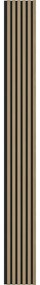 Mexen Lam-B, akustické stenové lamely 275 × 30 cm, HDF doska 4 mm, technická dyha, dub ušľachtilý, S100-275307-3015-004