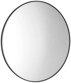 Sapho Sapho, AROWANA okrúhle zrkadlo v ráme ø 100cm, čierna matná, AWB100