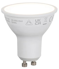 Sada 5 inteligentných stmievateľných LED žiaroviek GU10 50 mm opálová RGBW 4,7 W 400 lm 2700 – 6500 K