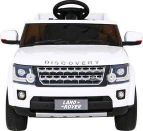 Ramiz Land Rover Discovery Elektrické auto pre deti Biele SUV + diaľkové ovládanie