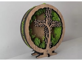 Li-Go 23622/DUB2 - Stmievateľná LED stolová dekorácia LED/12W/230V 20x22 cm dub