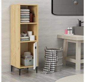 Regál Pububo (dub zafírový + biela) . Vlastná spoľahlivá doprava až k Vám domov. 1094197