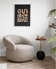 Okrúhly odkladací stolík s doskou z mangového dreva ø 30 cm Sirone – House Nordic