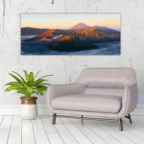 Obraz hory Bromo v Indonézii (120x50 cm)