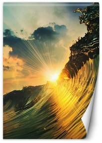 Gario Fototapeta Slnko sa láme cez vlny Materiál: Vliesová, Rozmery: 200 x 280 cm