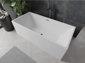 Mexen Nita, voľne stojaca vaňa 170 x 80 cm, biela, grafitový prepad, 52091708000-66
