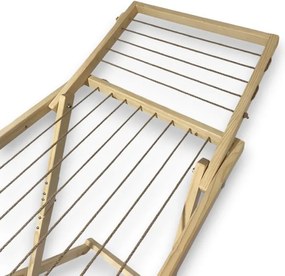 Drevený sušiak na bielizeň skladací – voľne stojací, veľký, svetlý