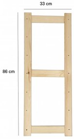 Noha na regál LSN 86 cm (výška 86 cm)