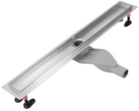 Rea Neox Superflow, odtokový žľab 80cm, brúsená oceľ, REA-G2707