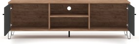 TV stolík Bilbao 183 cm dub Craft Tobacco/grafit