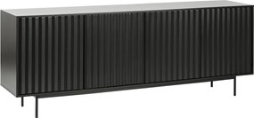 Teulat Sierra komoda do spálne - Čierna -211 cm