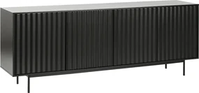 Teulat Sierra komoda do spálne - Čierna -211 cm