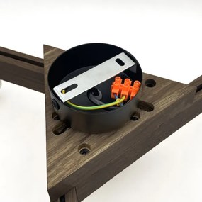 Brilagi - LED  Prisadený luster ANTHONY 3xE14/40W/230V dub orech