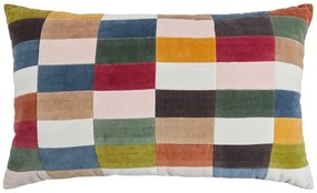 CHECKER VELVET Vankúš 40 x 70 cm – mix farieb
