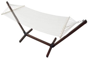 Drevený stojan na hojdaciu sieť