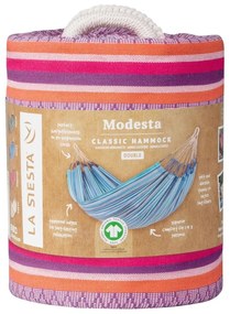 La Siesta MODESTA DOUBLE PATTERN - hojdacia sieť vyrobená z mäkkej organickej bavlny, 100 % organická bavlna