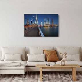 Obraz - Súmrak v Rotterdame, Holandsko (90x60 cm)
