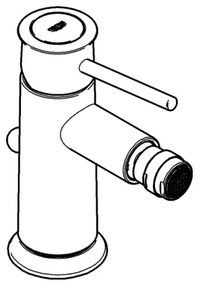 GROHE 32864000 - Bidetová batéria BAUCLASSIC, lesklý chróm