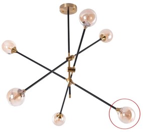 Azzardo - Náhradné sklo k lustru SOLEN pr. 13,5 cm