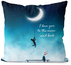 Vankúš Love Moon (Velikost: 55 x 55 cm)