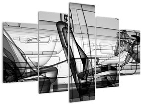 Obraz - 3D model auta (150x105 cm)