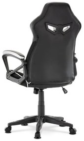 BONTEC Herné kreslo, hojdací mechanizmus, strieborná ekokoža, KA-Y341 SIL Farba: Strieborná