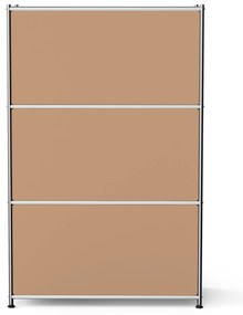 Kovová komoda »CN3« s 2 výklopnými priečinkami, karamelová