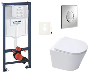 Závesný wc set do ľahkých stien / predstenová montáž Swiss Aqua Technologies Infinitio SIKOGRSIN10SA