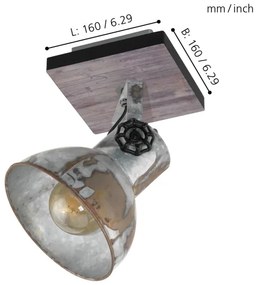 Eglo 49648 - Bodové svietidlo BARNSTAPLE 1xE27/40W/230V