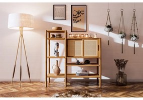 Knižnica z dubového dreva 120x123 cm Pola - The Beds