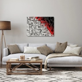 Sklenený obraz - 3D hexagóny (70x50 cm)