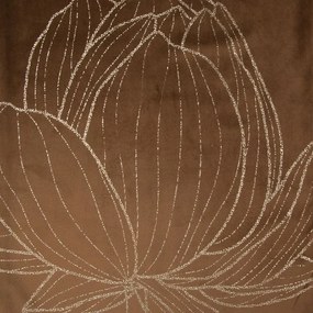 Dekorstudio Elegantný zamatový behúň na stôl BLINK 12 hnedý Rozmer behúňa (šírka x dĺžka): 35x140cm