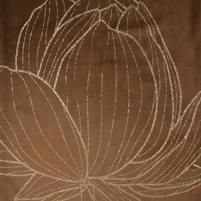 Dekorstudio Elegantný zamatový behúň na stôl BLINK 12 hnedý Rozmer behúňa (šírka x dĺžka): 35x220cm