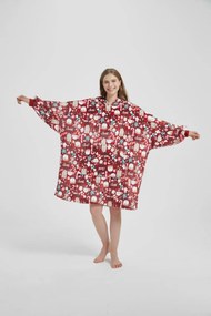 Deka s rukávmi HOODIE XMAS vianočná